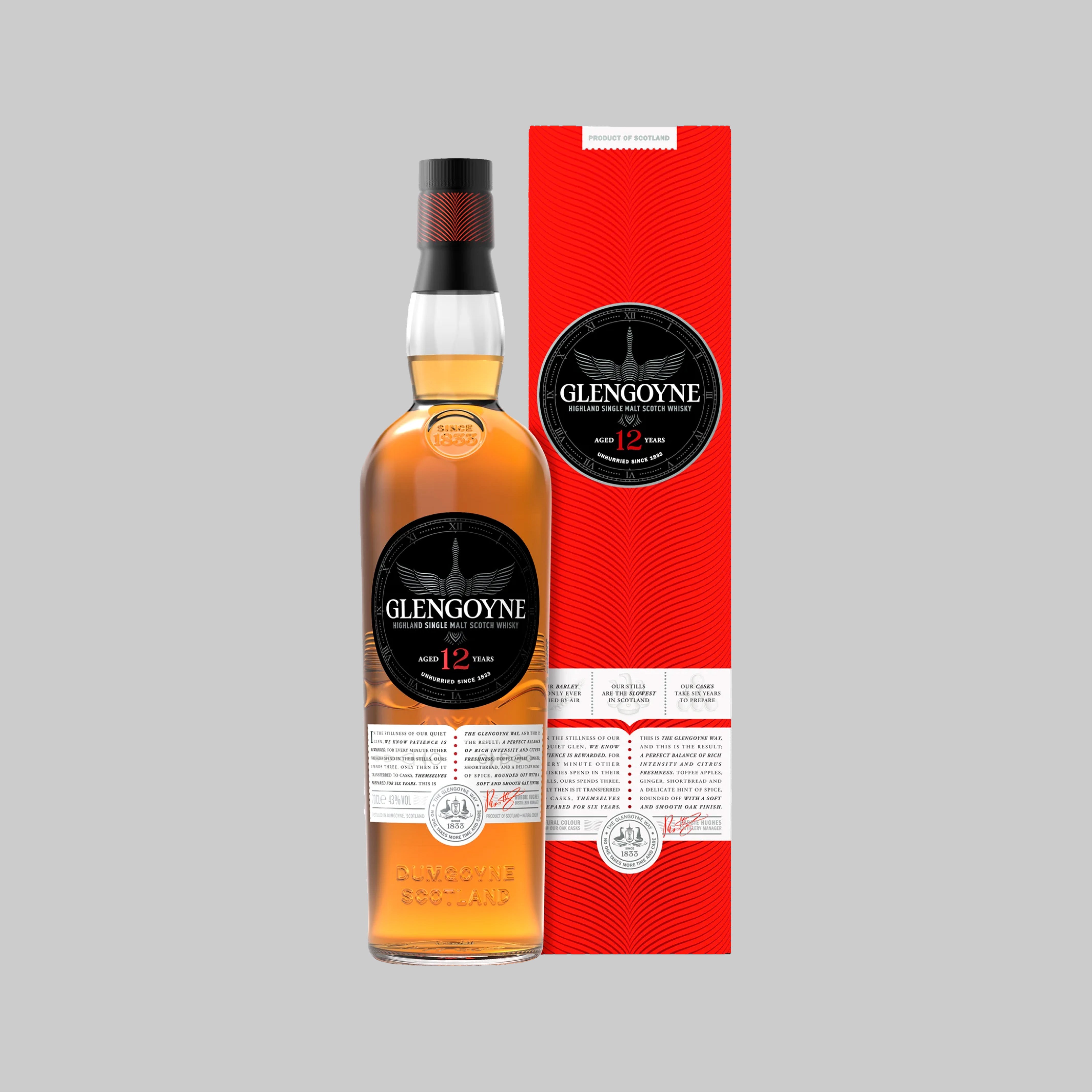 Glengoyne 12 Years Single Malt Scotch Whisky 700ml 43.0% | TIME2DRINK